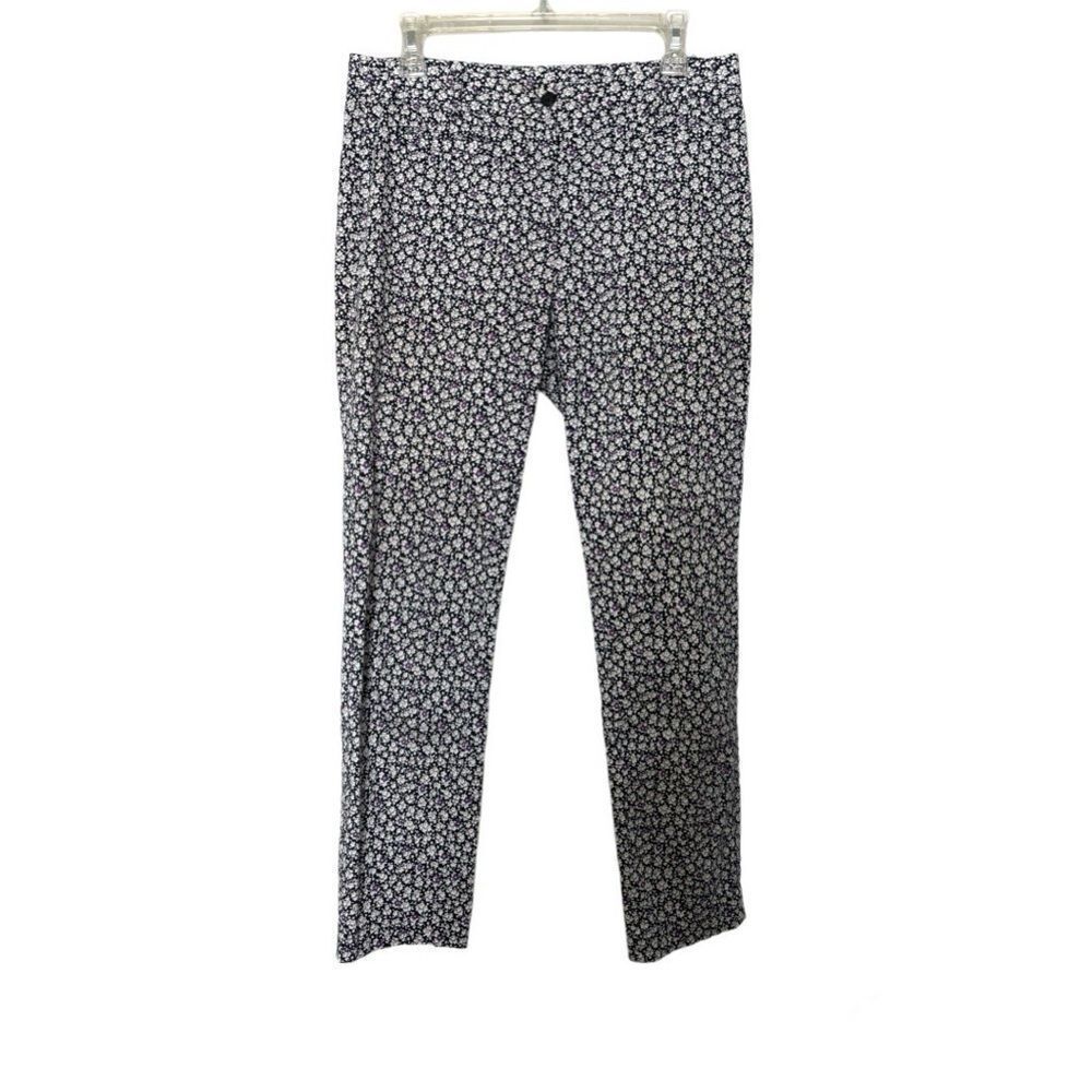 Woman's Brooks Brothers Natalie Fit SZ 6 Floral Office Pant Preppy Tapered Leg